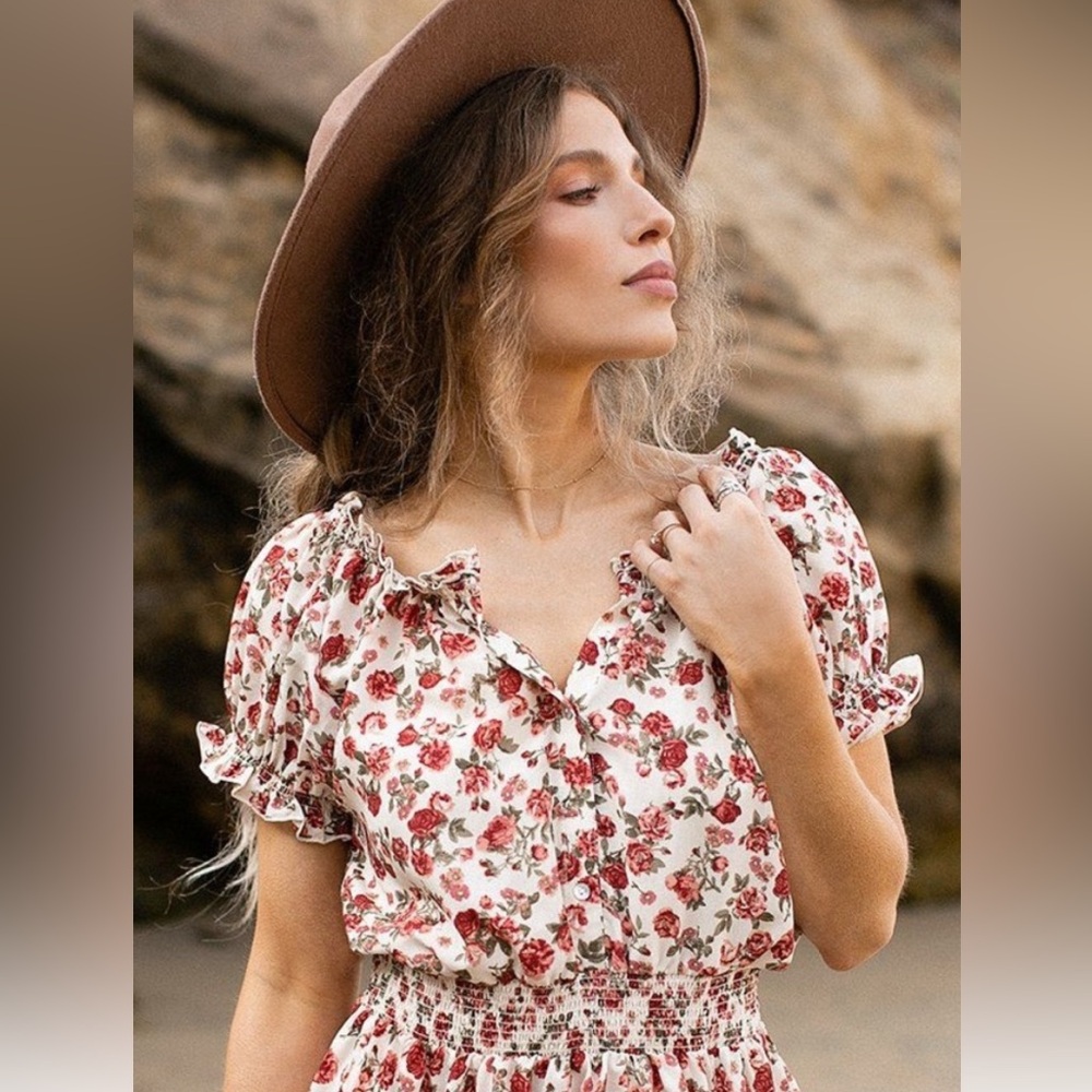 FIGUEROA Flower 🌺 Womens Floral Dress NWNT Size XL - Picture 2 of 14